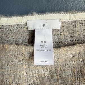 J. Jill Cream Textured Knit Top